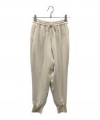 theoryセオリー）の古着「Crepe Combo Slouchy Jogger（クレープ・コンボ・スラウチー・ジョガー）」｜アイボリー