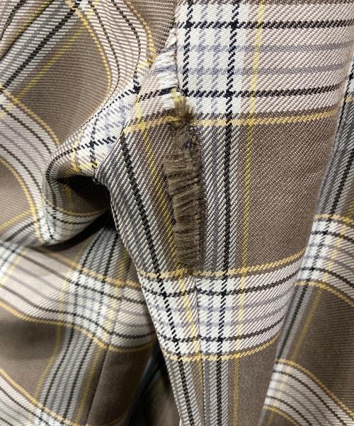 PUBLIC TOKYO（パブリックトウキョウ）PUBLIC TOKYO (パブリックトウキョウ) チェックコート ベージュ サイズ:2の古着・服飾アイテム