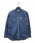 PALACEパレス）の古着「VERSE SHIRT（ヴァース シャツ）」｜ネイビー