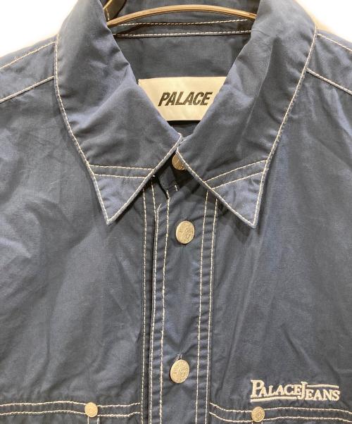 PALACE（パレス）PALACE (パレス) VERSE SHIRT（ヴァース シャツ） ネイビー サイズ:Lの古着・服飾アイテム
