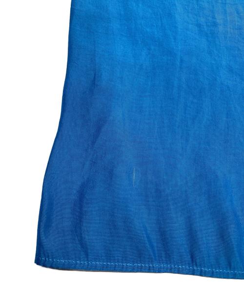 BALLSEY（ボールジィ）BALLSEY (ボールジィ) エアリークロス ギャザーブラウス ブルー サイズ:SIZE 36の古着・服飾アイテム