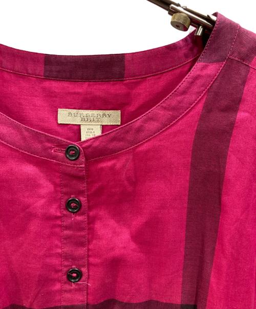 BURBERRY BRIT（バーバリーブリット）BURBERRY BRIT (バーバリーブリット) 半袖ワンピース レッド サイズ:USA 4の古着・服飾アイテム