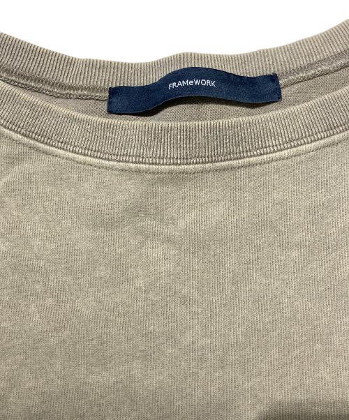 FRAMeWORK（フレームワーク）FRAMeWORK (フレームワーク) ウェットオゾン加工L/Tee ベージュ サイズ:不明の古着・服飾アイテム
