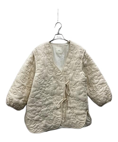Eaphi（エフィ）Eaphi (エフィ) leaf pattern 2way quilting coat アイボリー サイズ:Fの古着・服飾アイテム