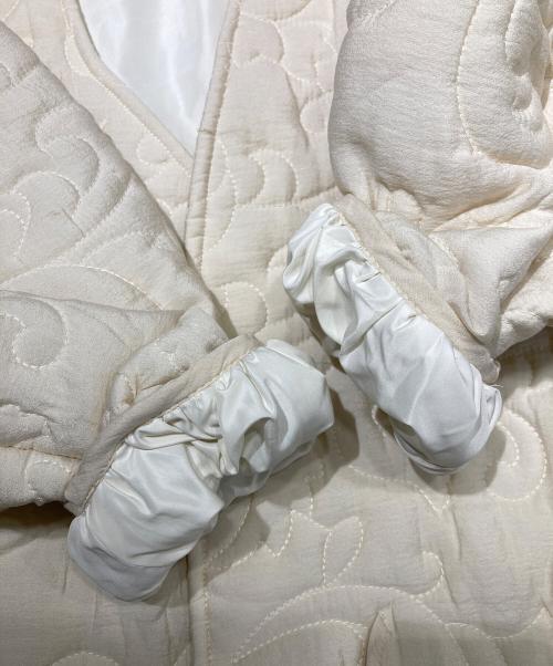 Eaphi（エフィ）Eaphi (エフィ) leaf pattern 2way quilting coat アイボリー サイズ:Fの古着・服飾アイテム