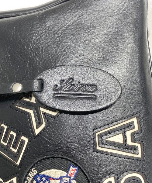 AVIREX（アヴィレックス）AVIREX (アヴィレックス) VARSITY LEATHER MINI DUFFLE BAG ブラックの古着・服飾アイテム