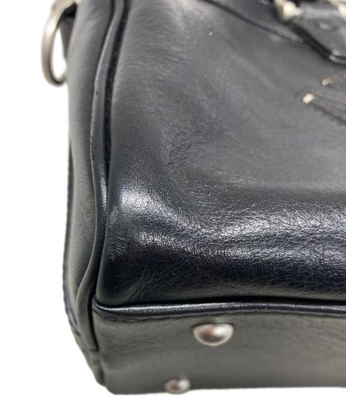 AVIREX（アヴィレックス）AVIREX (アヴィレックス) VARSITY LEATHER MINI DUFFLE BAG ブラックの古着・服飾アイテム