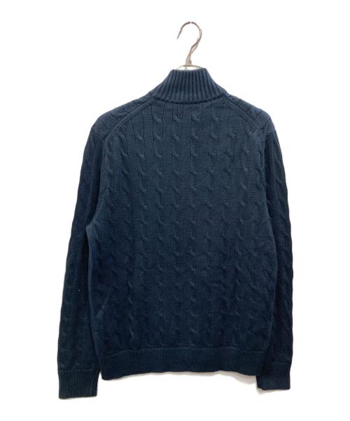 POLO RALPH LAUREN（ポロ・ラルフローレン）POLO RALPH LAUREN (ポロ・ラルフローレン) ドライバーズニット ネイビー サイズ:SIZE XLの古着・服飾アイテム