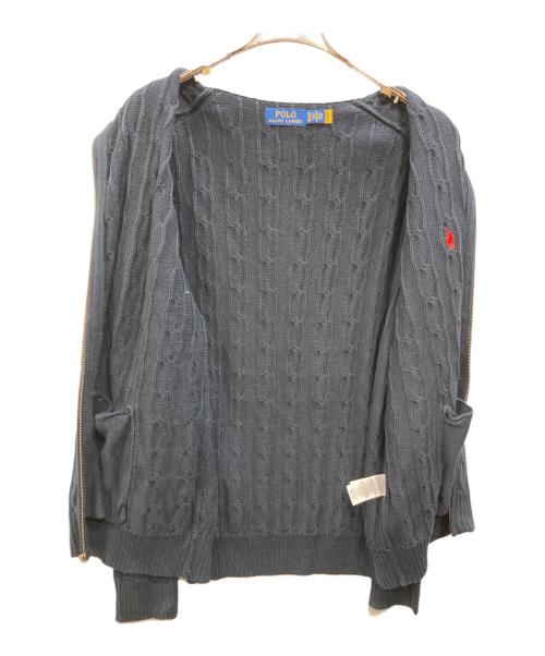 POLO RALPH LAUREN（ポロ・ラルフローレン）POLO RALPH LAUREN (ポロ・ラルフローレン) ドライバーズニット ネイビー サイズ:SIZE XLの古着・服飾アイテム