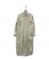 GALERIE VIE（ギャルリーヴィー）の古着「コットンストレッチブロード ロングシャツワンピース」｜グリーン
