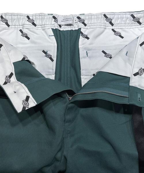 Saturdays NYC（サタデーズ ニューヨークシティ）Saturdays NYC (サタデーズ ニューヨークシティ) Dickies (ディッキーズ) ワークパンツ グリーン サイズ:36の古着・服飾アイテム