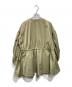 VERMEIL par iena (ヴェルメイユ パー イエナ) ノーカラーギャザーZIPブルゾン カーキ サイズ:表記なし：18000円