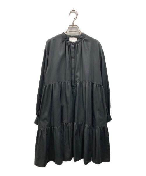 UNITED ARROWS TOKYO（ユナイテッドアローズトウキョウ）UNITED ARROWS TOKYO (ユナイテッドアローズトウキョウ) コットンティアードミニワンピース ブラック サイズ:38の古着・服飾アイテム