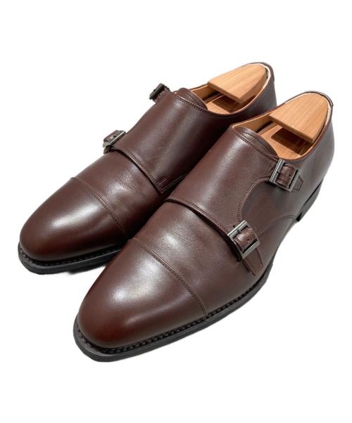 SCOTCH GRAIN（スコッチグレイン）SCOTCH GRAIN (スコッチグレイン) ダブルモンクストラップシューズ ブラウン サイズ:26の古着・服飾アイテム