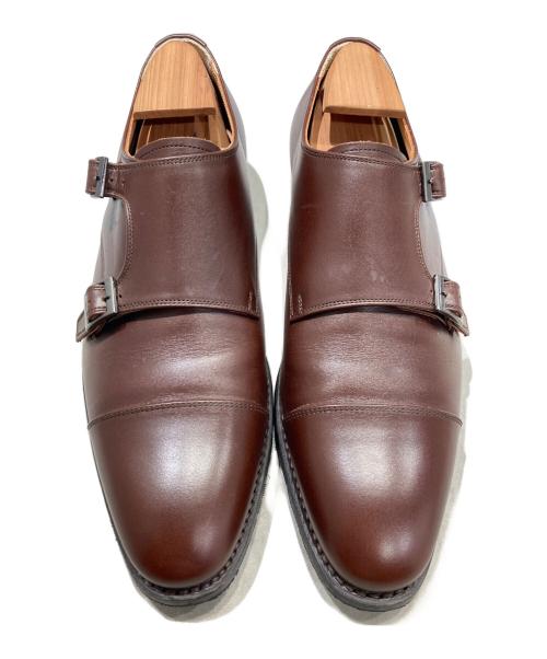 SCOTCH GRAIN（スコッチグレイン）SCOTCH GRAIN (スコッチグレイン) ダブルモンクストラップシューズ ブラウン サイズ:26の古着・服飾アイテム