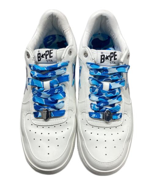 A BATHING APE（アベイシングエイプ）A BATHING APE (アベイシングエイプ) ABC CAMO BAPE STA ホワイト サイズ:27.5㎝の古着・服飾アイテム
