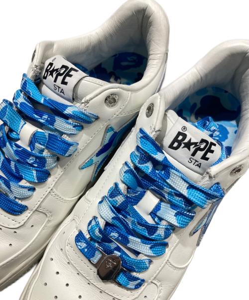 A BATHING APE（アベイシングエイプ）A BATHING APE (アベイシングエイプ) ABC CAMO BAPE STA ホワイト サイズ:27.5㎝の古着・服飾アイテム