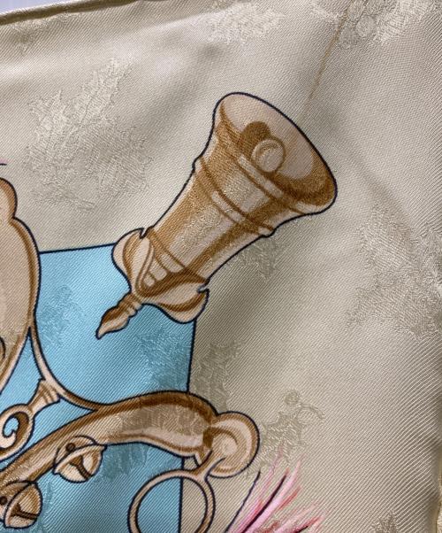 HERMES（エルメス）HERMES (エルメス) Plumes et Grelots 羽飾りと鈴 ブルーの古着・服飾アイテム