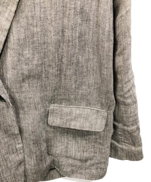 Spick and Span（スピック＆スパン）Spick and Span (スピック＆スパン) リネンエアリージャケット グレー サイズ:38の古着・服飾アイテム