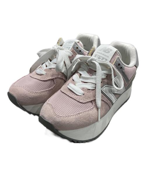 NEW BALANCE（ニューバランス）NEW BALANCE (ニューバランス) Wmns 574+ 'Stone Pink' ピンク サイズ:SIZE 22cmの古着・服飾アイテム