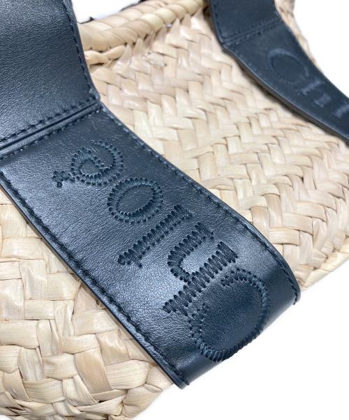 Chloe（クロエ）Chloe (クロエ) センス スモールバスケット2WAYハンドバッグ ブラックの古着・服飾アイテム