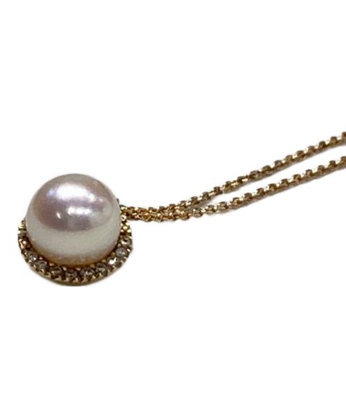 STAR JEWELRY（スタージュエリー）STAR JEWELRY (スタージュエリー) 石付パールムーンネックレスの古着・服飾アイテム