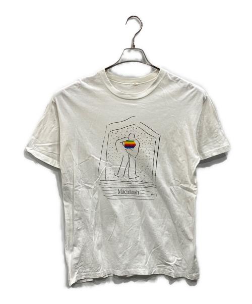 USED（ユーズド）USED (ユーズド) APPLE（アップル）社プリントTシャツ ホワイト サイズ: SIZE Lの古着・服飾アイテム