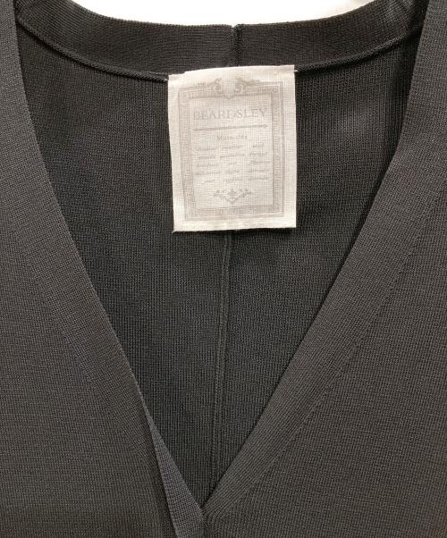BEARDSLEY（ビアズリー）BEARDSLEY (ビアズリー) スリットカーディガン ブラック サイズ:Freeの古着・服飾アイテム
