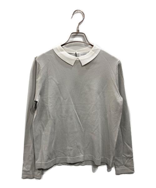 MACKINTOSH PHILOSOPHY（マッキントッシュ フィロソフィー）MACKINTOSH PHILOSOPHY (マッキントッシュ フィロソフィー) Bicolor Knit Polo グレー サイズ:38の古着・服飾アイテム