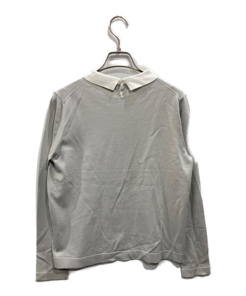 MACKINTOSH PHILOSOPHY（マッキントッシュ フィロソフィー）MACKINTOSH PHILOSOPHY (マッキントッシュ フィロソフィー) Bicolor Knit Polo グレー サイズ:38の古着・服飾アイテム