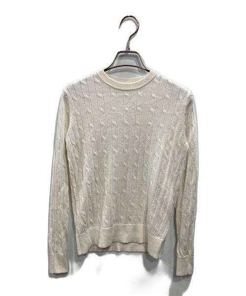 MACKINTOSH（マッキントッシュ）MACKINTOSH (マッキントッシュ) クルーネックニット ホワイト サイズ:SIZE 38の古着・服飾アイテム