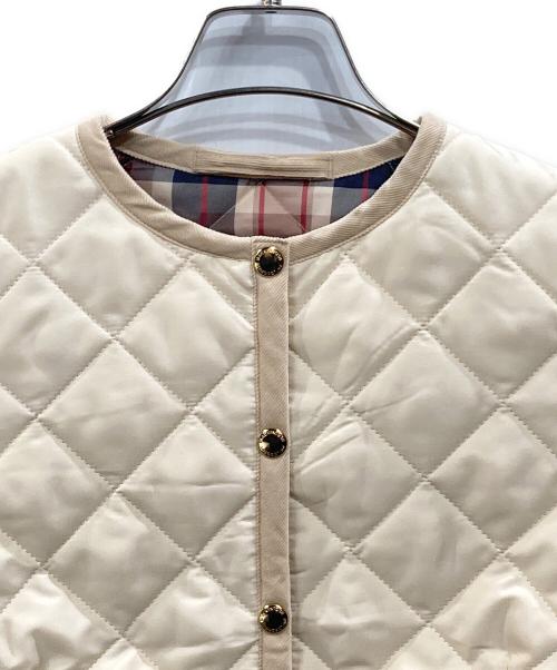 MACKINTOSH PHILOSOPHY（マッキントッシュ フィロソフィー）MACKINTOSH PHILOSOPHY (マッキントッシュ フィロソフィー) Traditional Weatherwear (トラディショナルウェザーウェア) キルティングジャケット アイボリー サイズ:34の古着・服飾アイテム