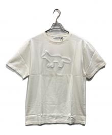 maison kitsune（メゾンキツネ）の古着「フォックスパッチ Tシャツ」｜ホワイト