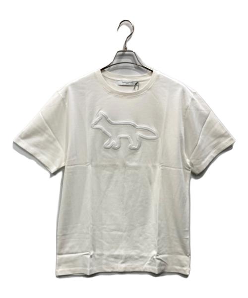 maison kitsune（メゾンキツネ）MAISON KITSUNE (メゾンキツネ) フォックスパッチ Tシャツ ホワイト サイズ:Mの古着・服飾アイテム