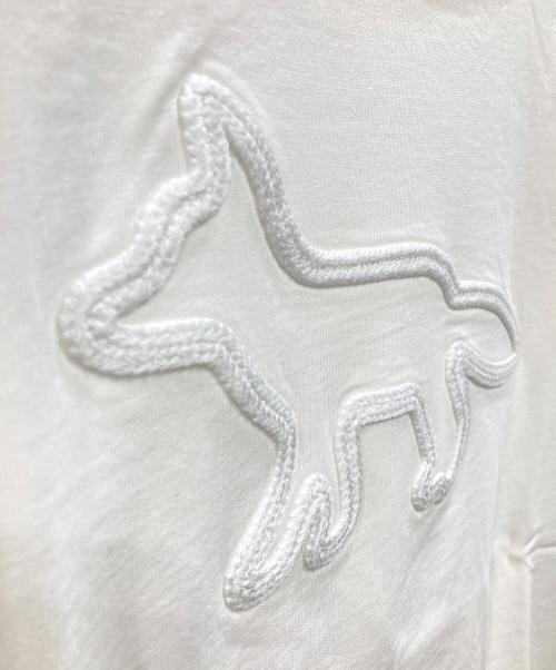 maison kitsune（メゾンキツネ）MAISON KITSUNE (メゾンキツネ) フォックスパッチ Tシャツ ホワイト サイズ:Mの古着・服飾アイテム