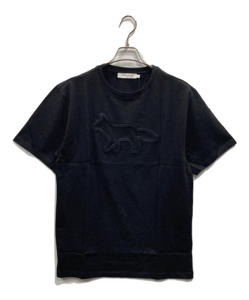 maison kitsune（メゾンキツネ）MAISON KITSUNE (メゾンキツネ) フォックスパッチ Tシャツ ブラック サイズ:Mの古着・服飾アイテム