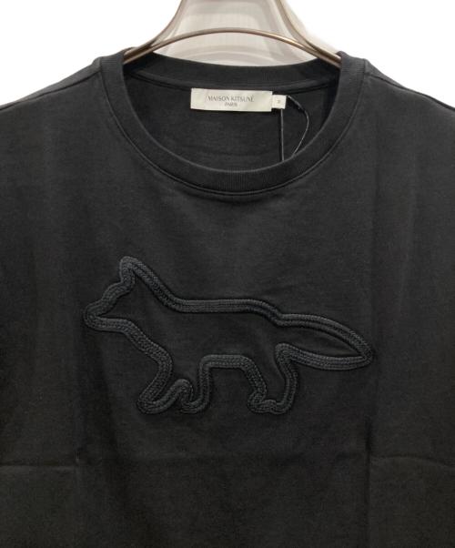 maison kitsune（メゾンキツネ）MAISON KITSUNE (メゾンキツネ) フォックスパッチ Tシャツ ブラック サイズ:Mの古着・服飾アイテム