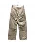 ATELLIER WELLS BY JOHNBULL (アトリエ ウェルズ バイ ジョンブル) カツラギオーバーダイワイドパンツ ベージュ サイズ:28：5000円