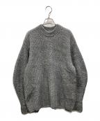 CLANEクラネ）の古着「OVER FORM SLEEVE KNIT TOPS」｜グレー