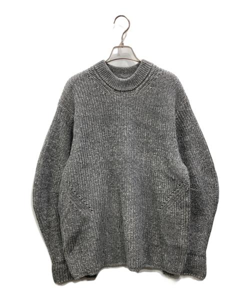 CLANE（クラネ）CLANE (クラネ) OVER FORM SLEEVE KNIT TOPS グレー サイズ:M 未使用品の古着・服飾アイテム