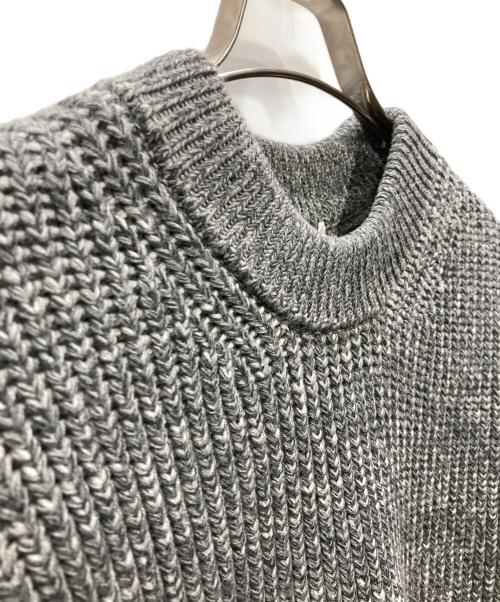 CLANE（クラネ）CLANE (クラネ) OVER FORM SLEEVE KNIT TOPS グレー サイズ:M 未使用品の古着・服飾アイテム