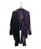 KIKO KOSTADINOV×Hysteric Glamourキコ・コスタディノフ×ヒステリックグラマー）の古着「Layered Long sleeve t-shirt」｜ブラック×パープル