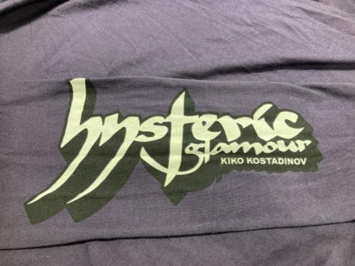 KIKO KOSTADINOV（キコ・コスタディノフ）KIKO KOSTADINOV (キコ・コスタディノフ) Hysteric Glamour (ヒステリックグラマー) Layered Long sleeve t-shirt ブラック×パープル サイズ:SIZE Sの古着・服飾アイテム