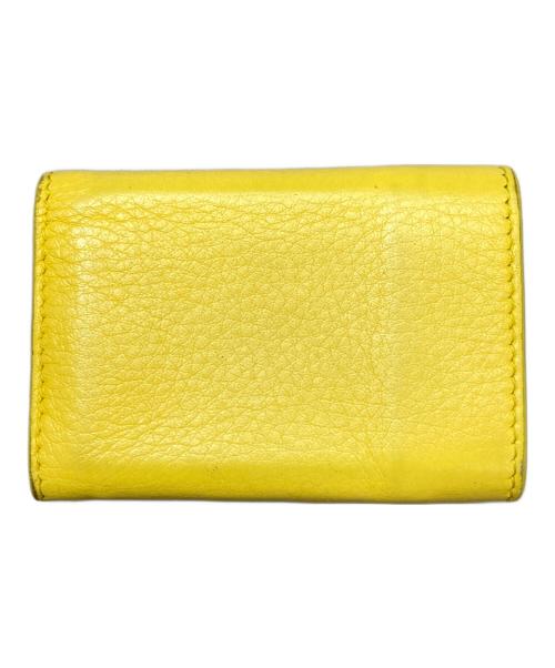 BALENCIAGA（バレンシアガ）BALENCIAGA (バレンシアガ) ペーパー ミニ ウォレット イエローの古着・服飾アイテム