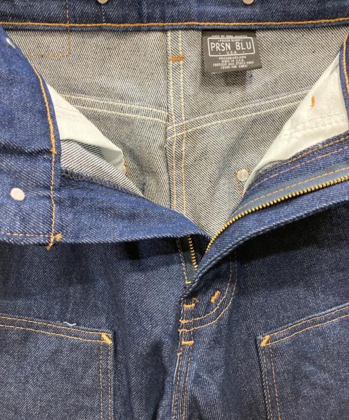 PRSN BLU（プリズンブルース）PRSN BLU (プリズンブルース) ダブルニーデニムパンツ インディゴ サイズ:SIZE W32×L32の古着・服飾アイテム