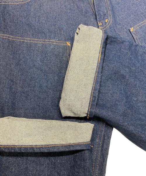 PRSN BLU（プリズンブルース）PRSN BLU (プリズンブルース) ダブルニーデニムパンツ インディゴ サイズ:SIZE W32×L32の古着・服飾アイテム