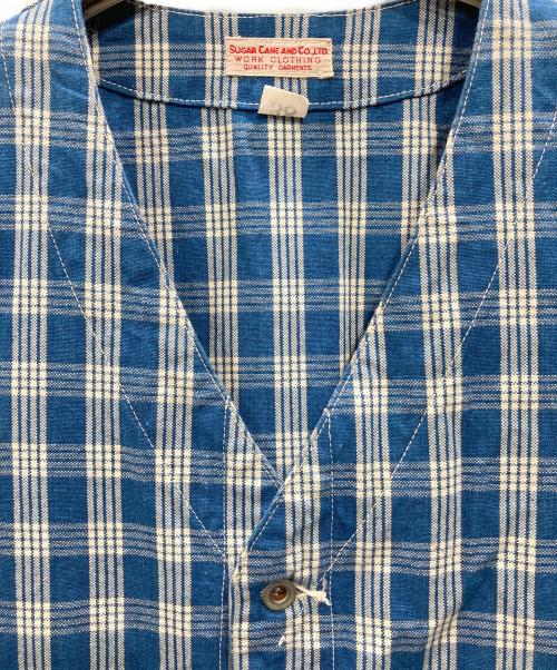 SUGAR CANE（シュガーケーン）SUGAR CANE (シュガーケーン) パラカベスト ブルー サイズ:38の古着・服飾アイテム
