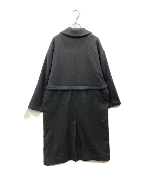 MANOF（マノフ）MANOF (マノフ) DEEP NECK 2WAY COAT ブラック サイズ:Sの古着・服飾アイテム