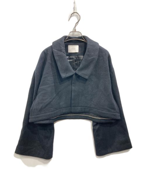 MANOF（マノフ）MANOF (マノフ) DEEP NECK 2WAY COAT ブラック サイズ:Sの古着・服飾アイテム