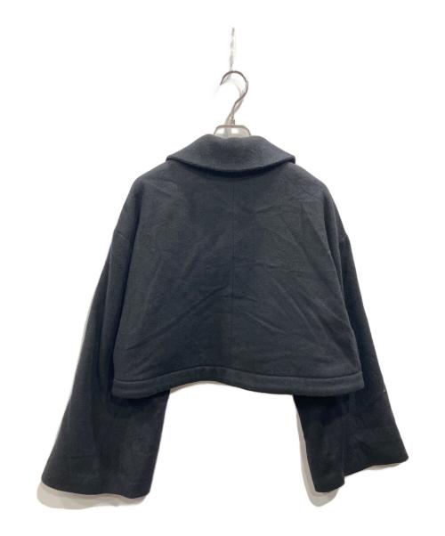 MANOF（マノフ）MANOF (マノフ) DEEP NECK 2WAY COAT ブラック サイズ:Sの古着・服飾アイテム